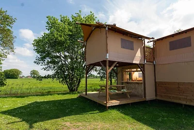 Baumhauszelt mit Panoramablick
