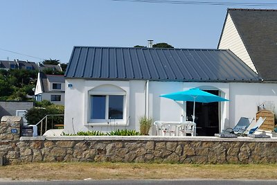 Panoramisch uitzicht op zee, Plouguerneau-vh.