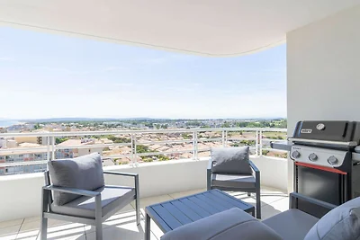 Küstenkomfort in Valras mit Parkplatz