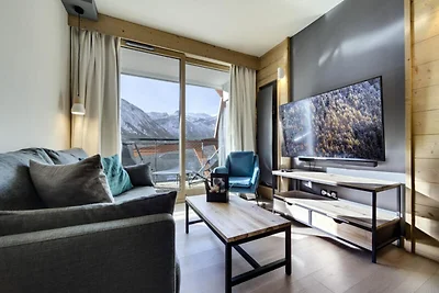 Apartment in Tignes mit Seeblick
