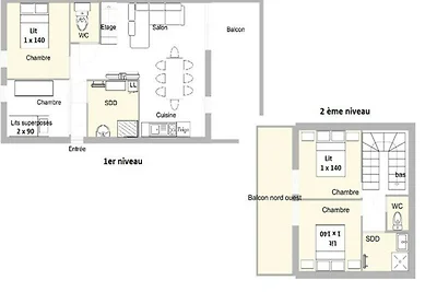 Apartment in der Nähe von Rennes Wald & Berge