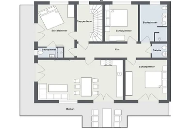 Vakantieappartement met 3 slaapkamers