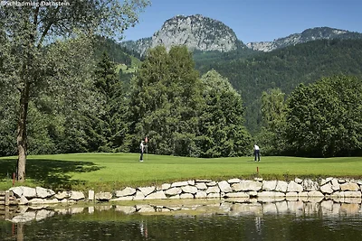 Chalet met uitzicht op de bergen
