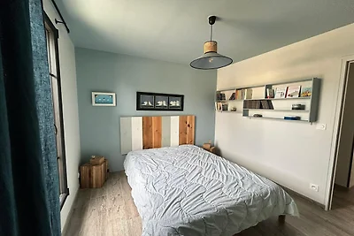 Gelijkvloers huis 200 m van het strand