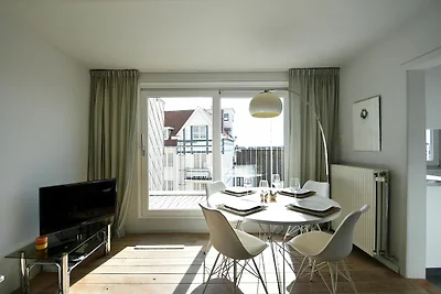 Stijlvol appartement direct aan het strand