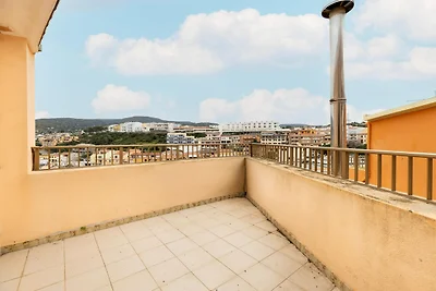 Große Terrasse mit Meerblick und Klimaanlage