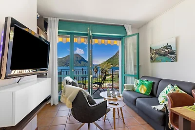 Appartement mit Seeblick auf den Luganersee