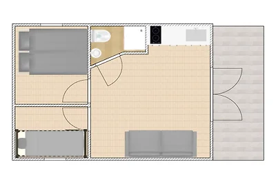 Chalet aan het water voor 4 in de jachthaven