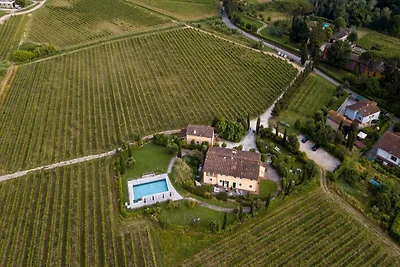 Bauernhaus in Lucca mit Weinbergblick