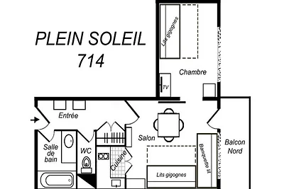 Apartment in Mottaret mit Ski-In-Zugang