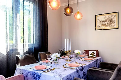 Rustykalna kamienna willa z basenem i ogrodem