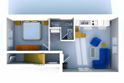 Ferienwohnung in Rhön mit 1 Schlafzimmer