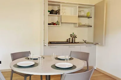 In einer klimatisierten Wohnung mit Terrasse