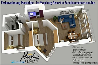 Maarhöhe in het Maarberg Resort