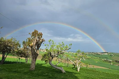Ruhiger Rückzugsort mit Blick auf das Tal