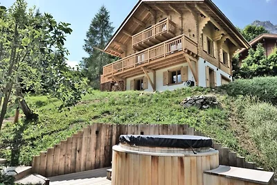 Chalet in Samance mit Blick auf das nordische...