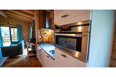 Luxe lodge voorzien van sauna en stoomcabine