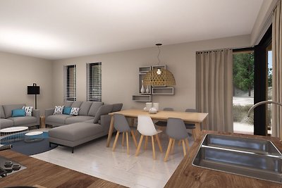 Geräumiges Ferienhaus mit Garten, 800 m vom M...