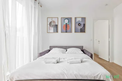Angenehme Wohnung mit Balkon -6P-Proche...