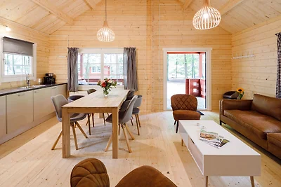 Lodge di legno con terrazza, a Veluwe