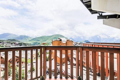 Wohnung in Alpe d'Huez mit Bergblick