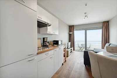 Gemütliches Studio mit Meer- und Strandblick