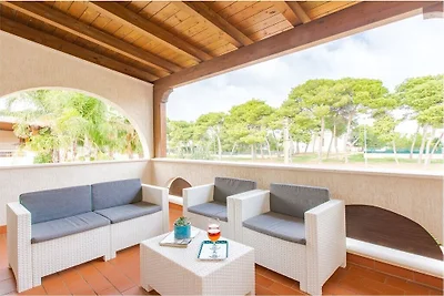Prato inglese vicino alla spiaggia