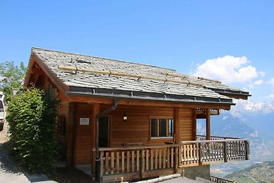 Chalet in Veysonnaz met uitzicht op de bergen