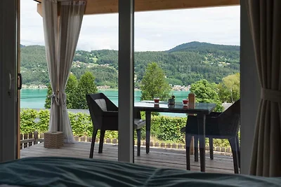 Lakeside chalet in holiday park