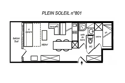Ferienhaus in Mottaret direkt an Pisten