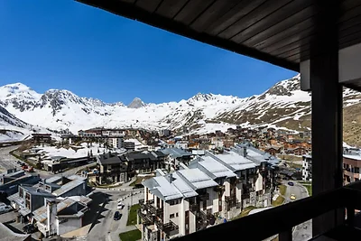 Apartment in Tignes mit Blick auf den...