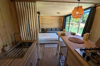 Ferienhaus an einem privaten Teich mit Blick ...