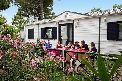 Mobile home mit Terrasse in der Domaine Les M...