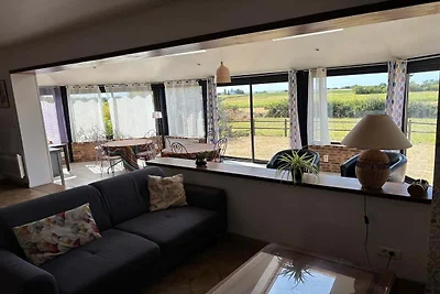 Ferienhaus der Normandie mit Blick auf die...