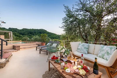 Boerderij in Toscane met panoramisch zwembad