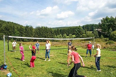 Ferienhaus mit Campingplatz-Pool