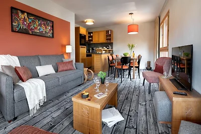 Ferienhaus mit Bergblick und Balkon für 8