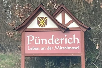 Uitzicht op kasteel Pünderich