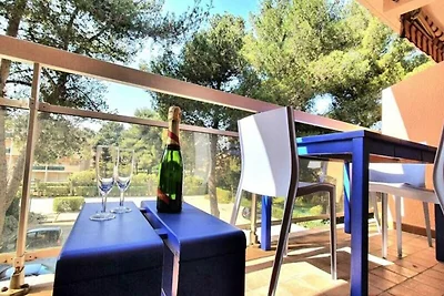 Ferienhaus in La Favière in Strandnähe