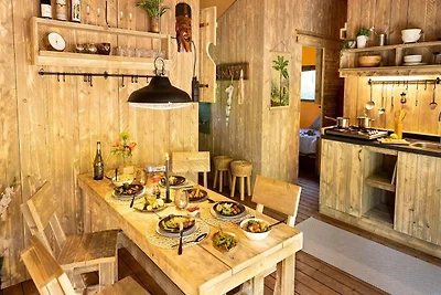 Glamping-Holzzelt für 6 Personen