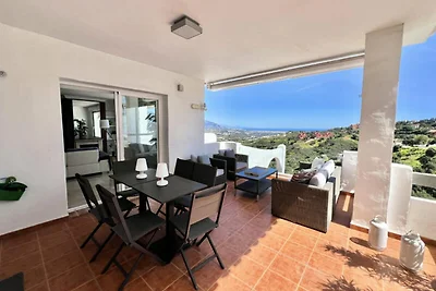 Apartment in Ojén mit Blick auf den...