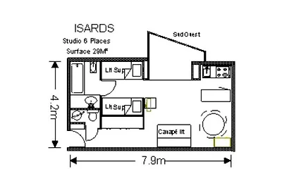 Ferienwohnung in Les Isards in der Nähe der...
