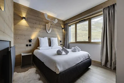 Apartment in Tignes mit Seeblick