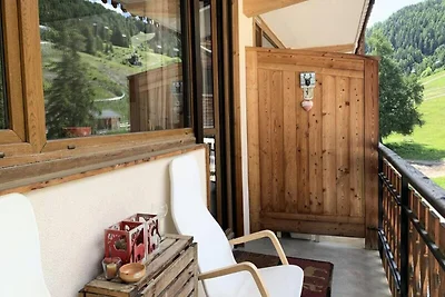 Wohnung in Pra-Loup mit Pistenblick