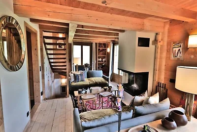 Chalet in Samance mit Blick auf das nordische...