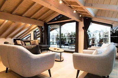 Contemporary Chalet with Hot Tub & Mountain...