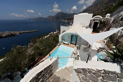 Villa a Praiano con vista sul tramonto