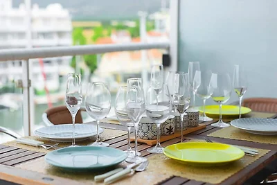 Apartment in Roses mit Blick auf den Kanal un...