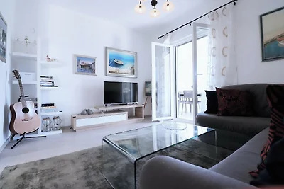 Ferienwohnung auf Čiovo mit großem Balkon