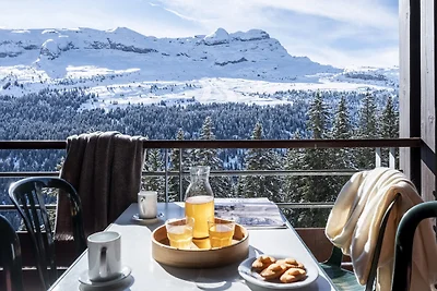 Ferienhaus mit Bergblick und Balkon für 8